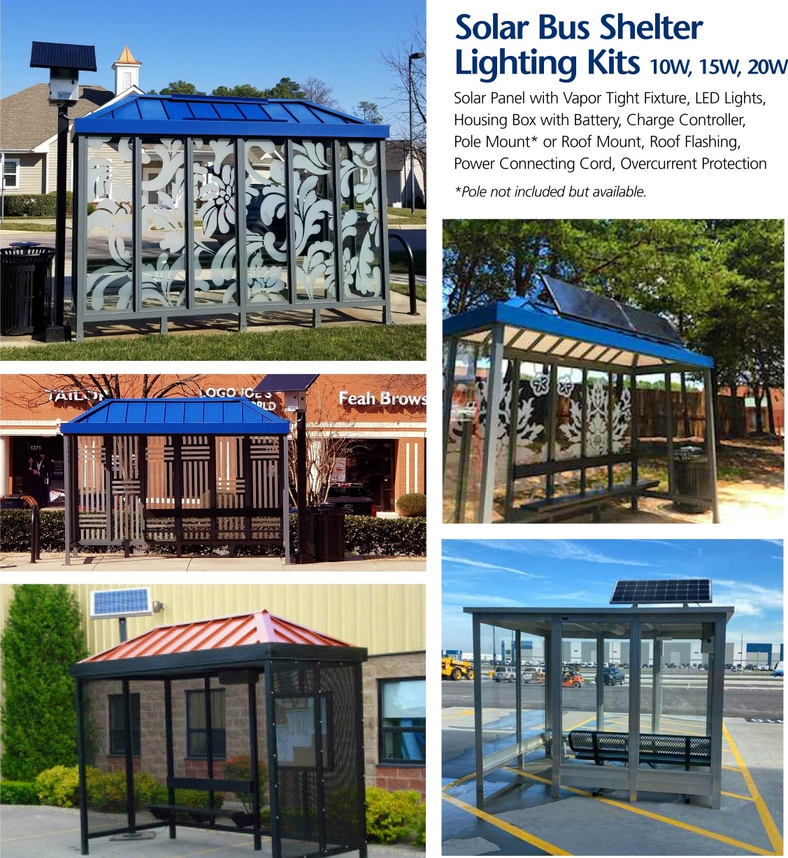 Solar Bus Stop Lighting kits Images
